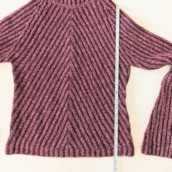 SO Women's Wool Blend Ribbed Cowl Neck Sweater - Picture 6 of 6